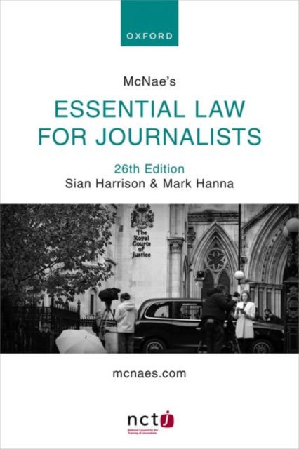 Book cover of: McNae's Essential Law for Journalists. By: Sian Harrison