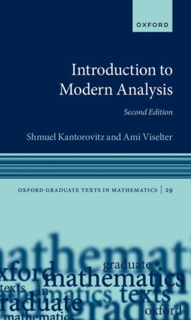 Book cover of: Introduction to Modern Analysis. By: Shmuel Kantorovitz