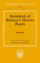 Book cover of: Byrhtferth of Ramsey's Historia Regum. By: Michael Lapidge
