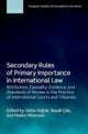 Book cover of: Secondary Rules of Primary Importance in International Law. By: Gábor Kajtár