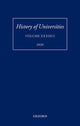Book cover of: History of Universities Volume XXXIII/2. By: Mordechai Feingold