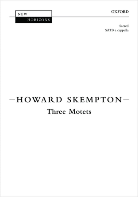 Book cover of: Three Motets