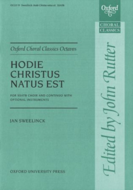 Book cover of: Hodie Christus natus est