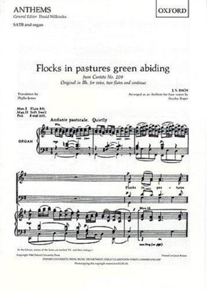 Flocks in pastures green abiding