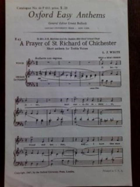 Book cover of: Prayer of St Richard of Chichester