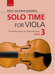 Book cover of: Solo Time for Viola Book 3. By: Kathy Blackwell