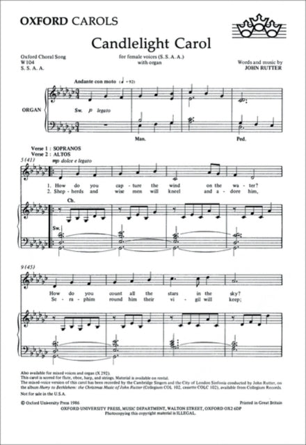 Book cover of: Candlelight Carol
