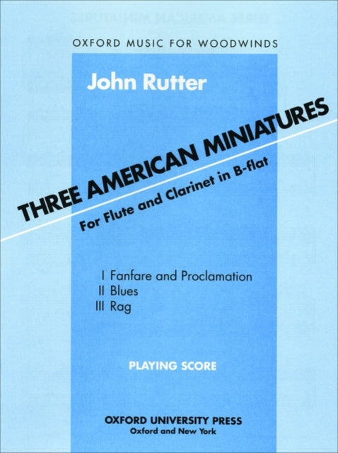 Book cover of: Three American Miniatures