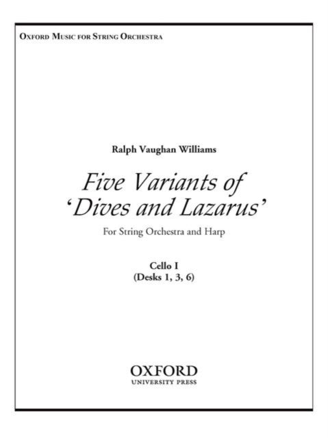 Book cover of: Five Variants on 'Dives and Lazarus'. By: Ralph Vaughan Williams