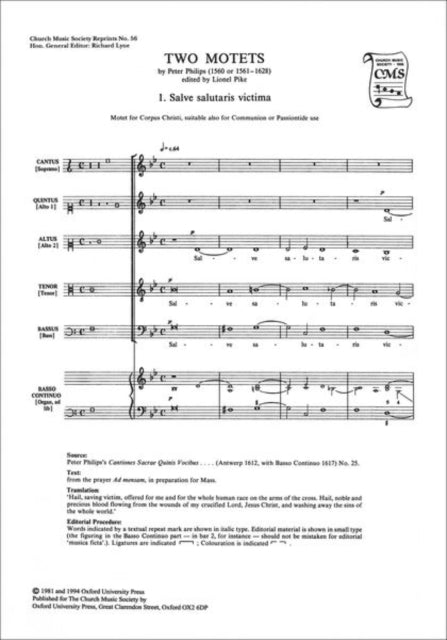 Book cover of: Two Motets