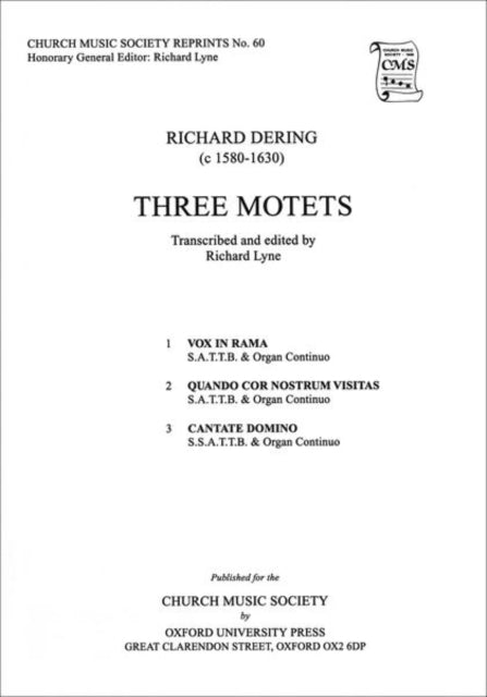 Book cover of: Three Motets