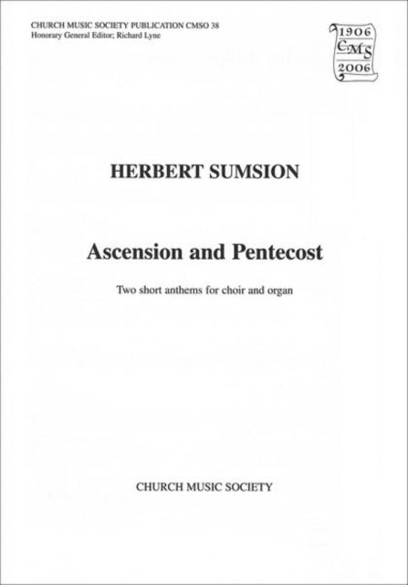 Book cover of: Two Short Anthems for Ascension and Pentecost