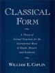Book cover of: Classical Form. By: William E. Caplin