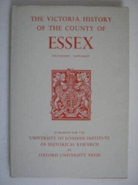 Book cover of: A History of the County of Essex. By: Beryl A. Board