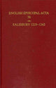 Book cover of: Salisbury 1229-1262. By: B. R. Kemp