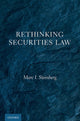 Book cover of: Rethinking Securities Law. By: Marc I. Steinberg
