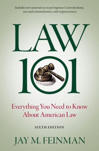 Book cover of: Law 101. By: Jay M. Feinman