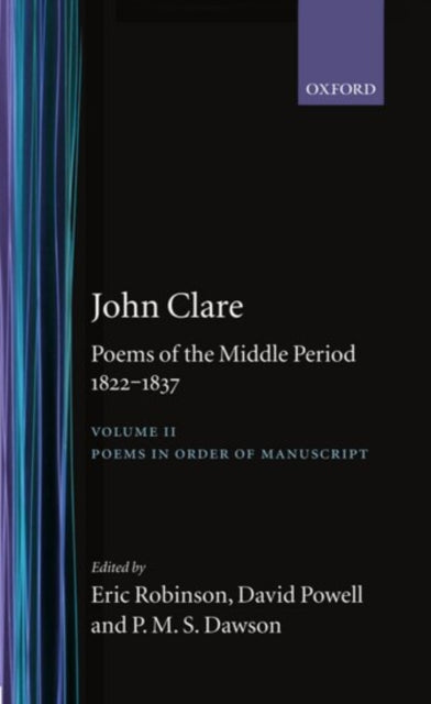 Book cover of: Poems of the Middle Period, 1822-1837: Volume II: Poems in Order of Manuscript