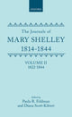 Book cover of: Journals of Mary Shelley: Part II: July 1822 - 1844