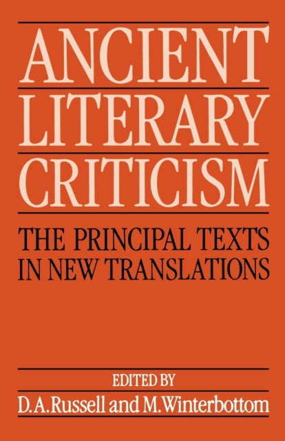 Ancient Literary Criticism