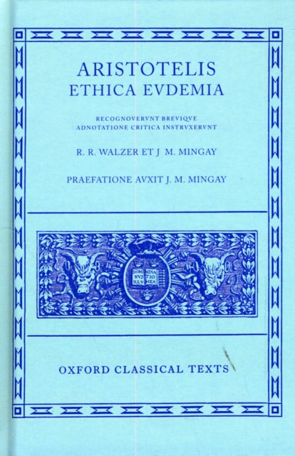 Book cover of: Aristotle Ethica Eudemia