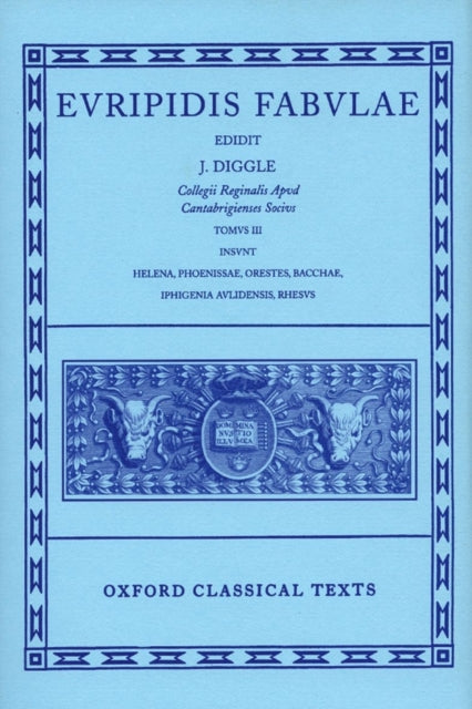 Book cover of: Euripides Fabulae: Vol. III. By: Euripides