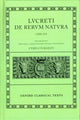Book cover of: Lucretius De Rerum Natura. By: Titus Lucretius Carus