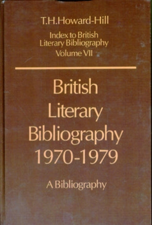 British Literary Bibliography 1970-1979