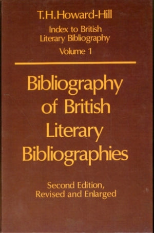 Bibliography of British Literary Bibliographies