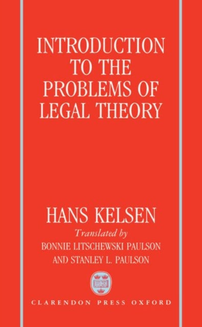 Book cover of: Introduction to the Problems of Legal Theory