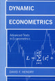 Book cover of: Dynamic Econometrics. By: David F. Hendry