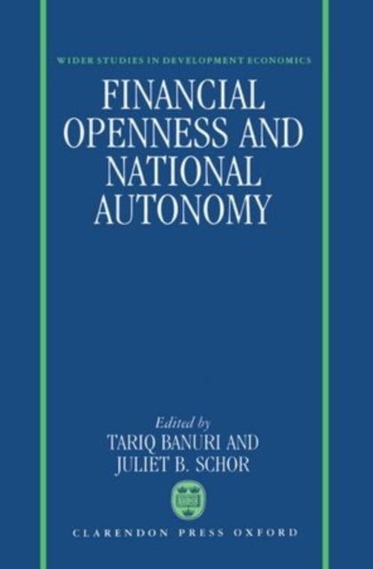 Book cover of: Financial Openness and National Autonomy