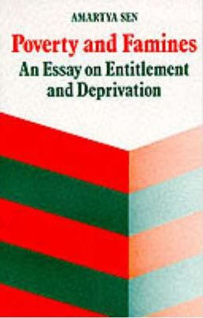 Book cover of: Poverty and Famines. By: Amartya Sen