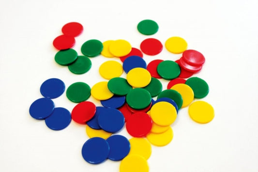 Book cover of: Numicon: Coloured Counters Pack of 200. By: Tony Wing