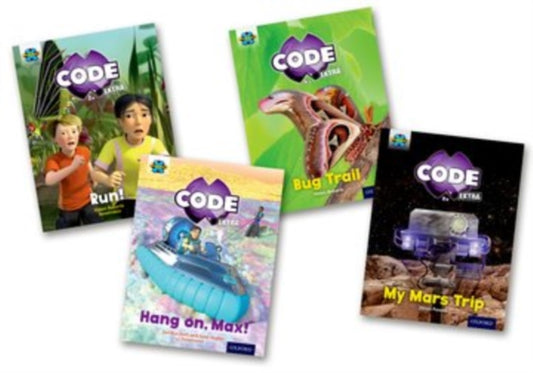 Book cover of: Project X CODE Extra: Yellow Book Band, Oxford Level 3: Bugtastic and Galactic Orbit, Mixed Pack of 4. By: Jan Burchett