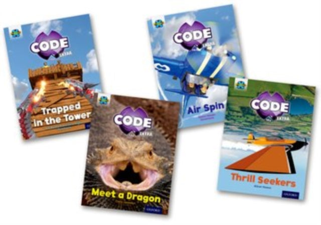 Book cover of: Project X CODE Extra: Light Blue Book Band, Oxford Level 4: Dragon Quest and Wild Rides, Mixed Pack of 4