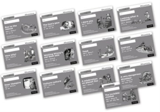 Book cover of: Read Write Inc. Phonics: Grey Set 7 Core Black & White Storybooks (Mixed Pack of 13). By: Gill Munton