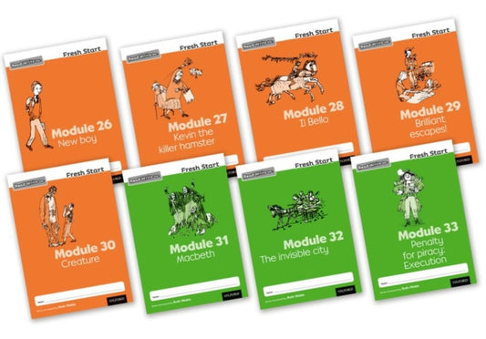 Book cover of: Read Write Inc. Fresh Start: Modules 26-33 - Mixed Pack of 8