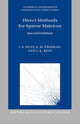 Book cover of: Direct Methods for Sparse Matrices. By: Iain S Duff