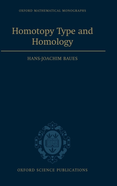 Book cover of: Homotopy Type and Homology