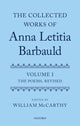 Book cover of: Collected Works of Anna Letitia Barbauld: Anna Letitia Barbauld: The Poems, Revised. By: William McCarthy