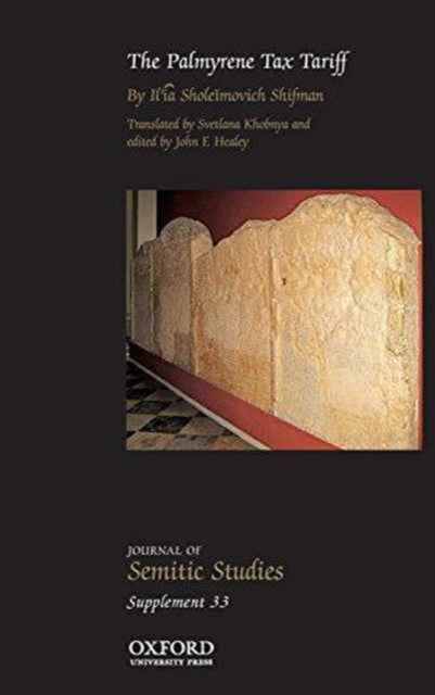 Book cover of: Palmyrene Tax Tariff. By: Ilia Sholeimovich Shifman