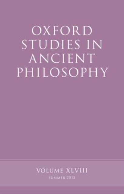 Book cover of: Oxford Studies in Ancient Philosophy, Volume 48. By: Brad Inwood