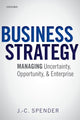 Book cover of: Business Strategy. By: J. -C Spender
