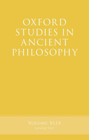 Oxford Studies in Ancient Philosophy, Volume 49