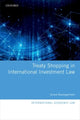 Book cover of: Treaty Shopping in International Investment Law. By: Jorun Baumgartner