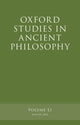 Book cover of: Oxford Studies in Ancient Philosophy, Volume 51