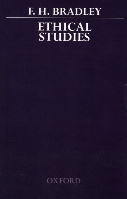 Book cover of: Ethical Studies. By: F. H. Bradley