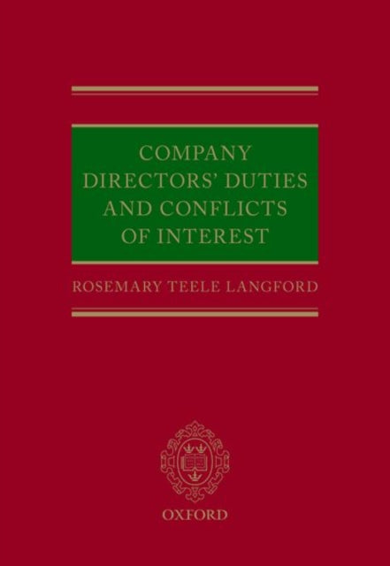 Book cover of: Company Directors' Duties and Conflicts of Interest. By: Rosemary Teele Langford