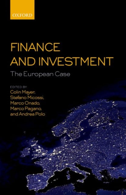 Book cover of: Finance and Investment: The European Case